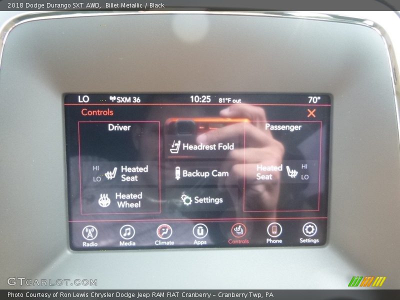 Billet Metallic / Black 2018 Dodge Durango SXT AWD