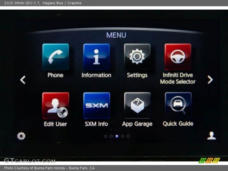 Hagane Blue / Graphite 2015 Infiniti Q50 3.7
