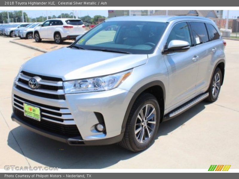 Celestial Silver Metallic / Ash 2018 Toyota Highlander XLE