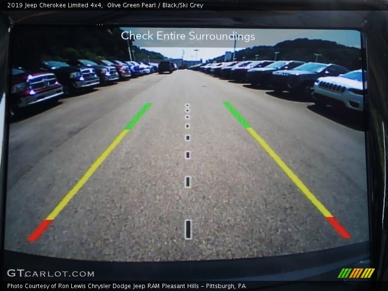 Olive Green Pearl / Black/Ski Grey 2019 Jeep Cherokee Limited 4x4