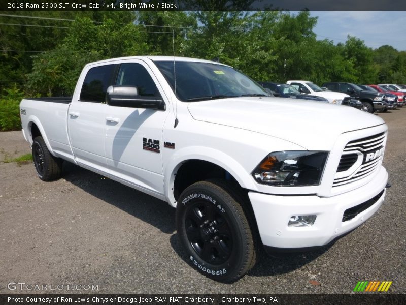 Bright White / Black 2018 Ram 2500 SLT Crew Cab 4x4