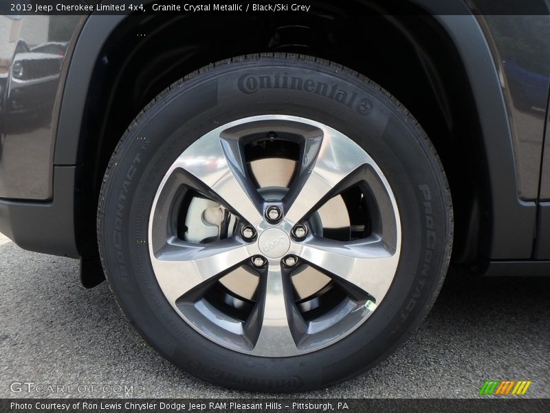 Granite Crystal Metallic / Black/Ski Grey 2019 Jeep Cherokee Limited 4x4