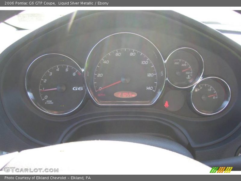 Liquid Silver Metallic / Ebony 2006 Pontiac G6 GTP Coupe
