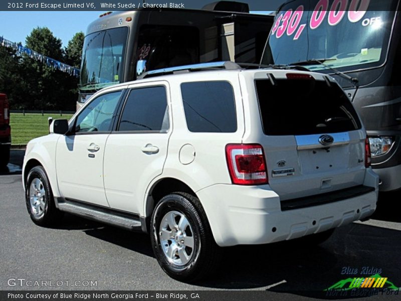 White Suede / Charcoal Black 2012 Ford Escape Limited V6