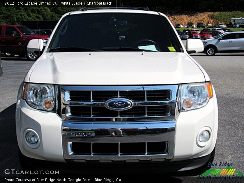 White Suede / Charcoal Black 2012 Ford Escape Limited V6