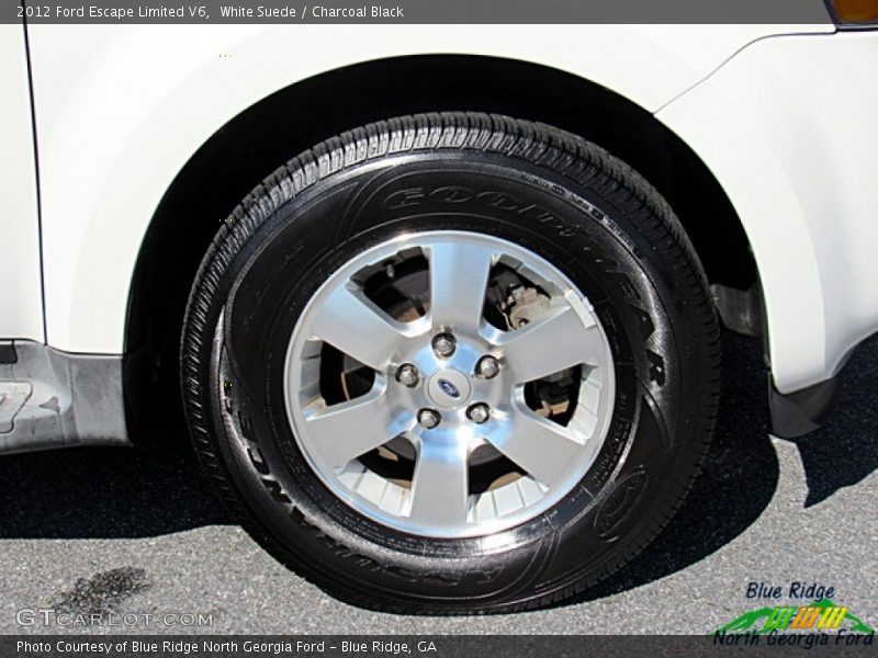 White Suede / Charcoal Black 2012 Ford Escape Limited V6