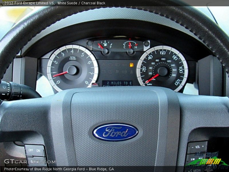 White Suede / Charcoal Black 2012 Ford Escape Limited V6