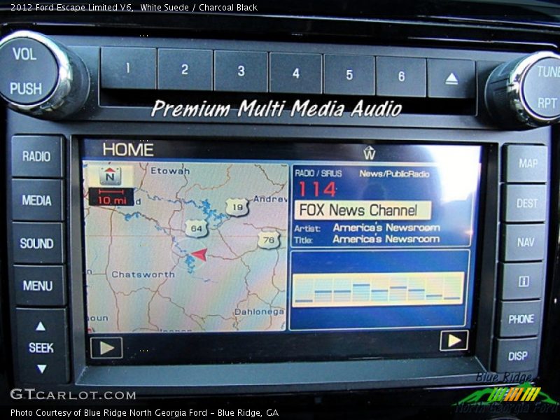 White Suede / Charcoal Black 2012 Ford Escape Limited V6