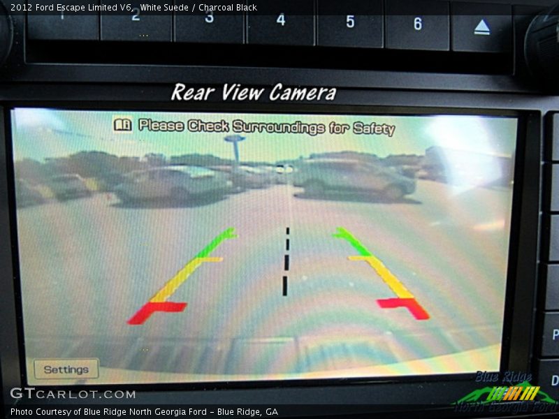 White Suede / Charcoal Black 2012 Ford Escape Limited V6