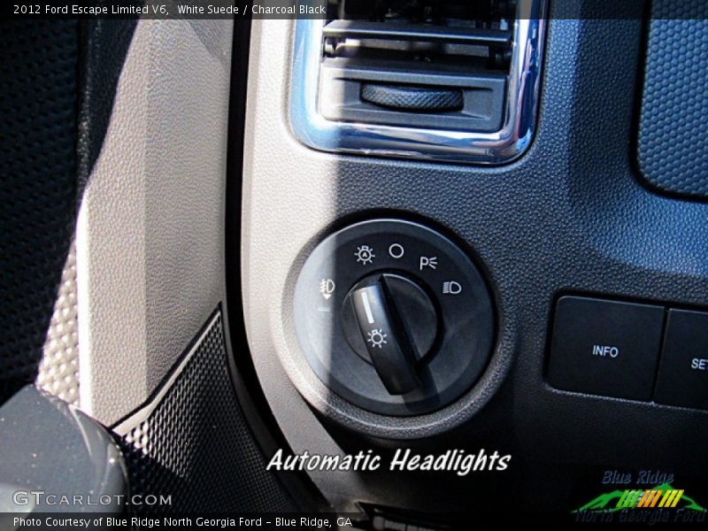 White Suede / Charcoal Black 2012 Ford Escape Limited V6