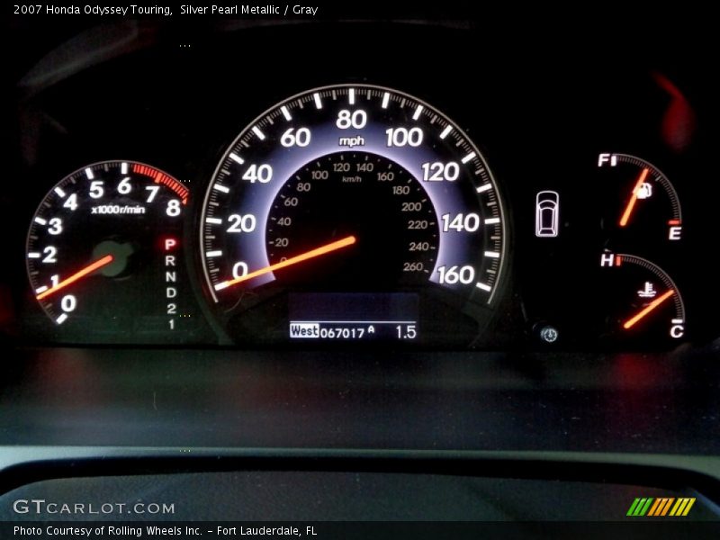 Silver Pearl Metallic / Gray 2007 Honda Odyssey Touring