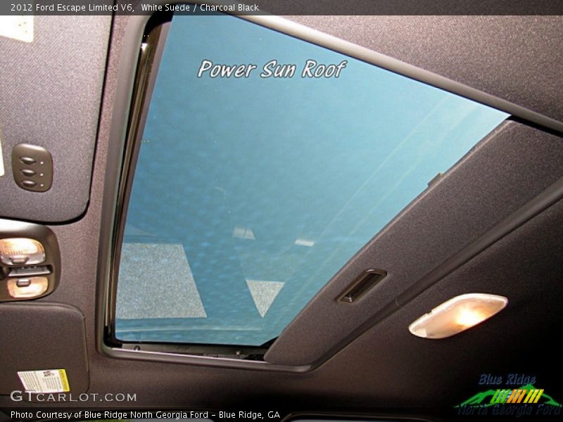White Suede / Charcoal Black 2012 Ford Escape Limited V6