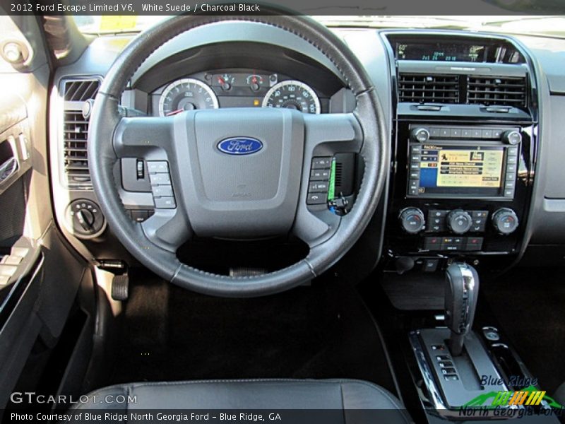 White Suede / Charcoal Black 2012 Ford Escape Limited V6
