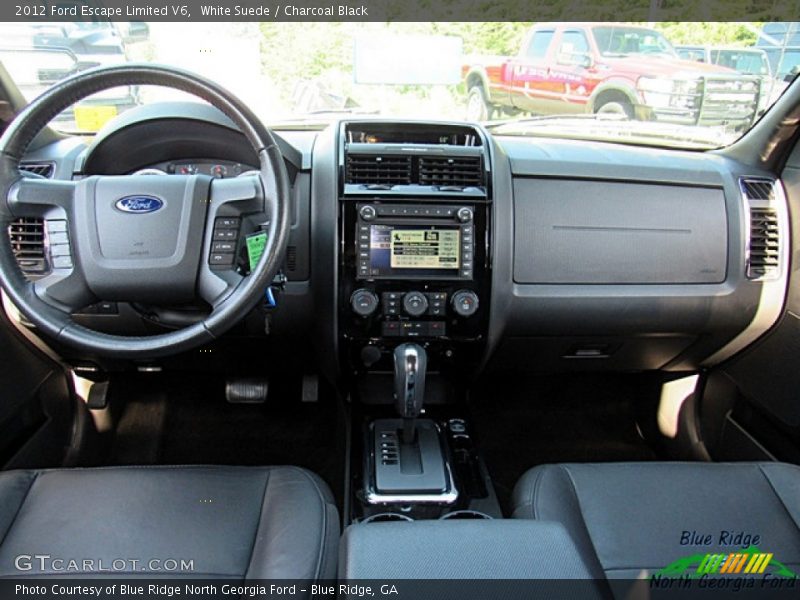 White Suede / Charcoal Black 2012 Ford Escape Limited V6