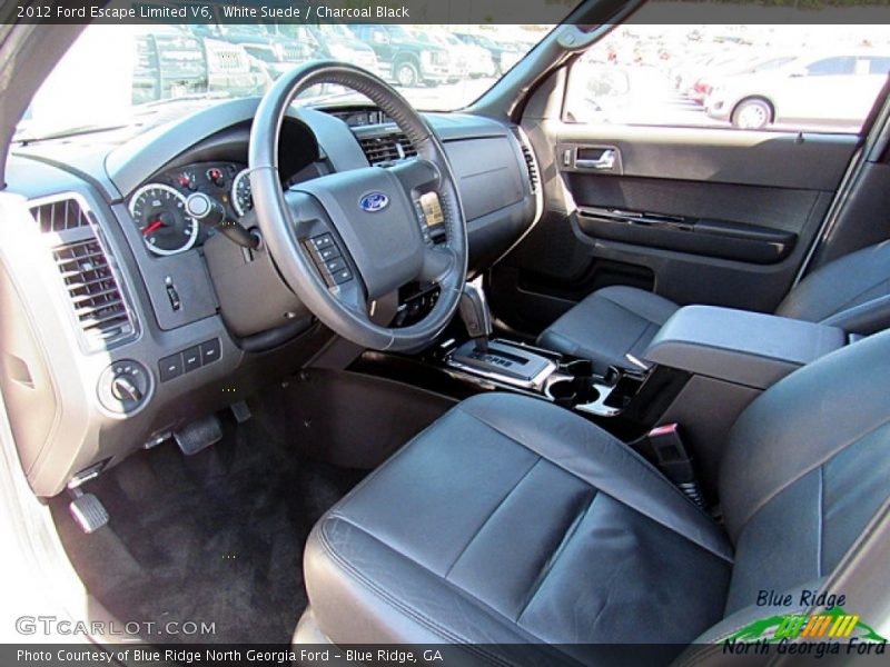 White Suede / Charcoal Black 2012 Ford Escape Limited V6