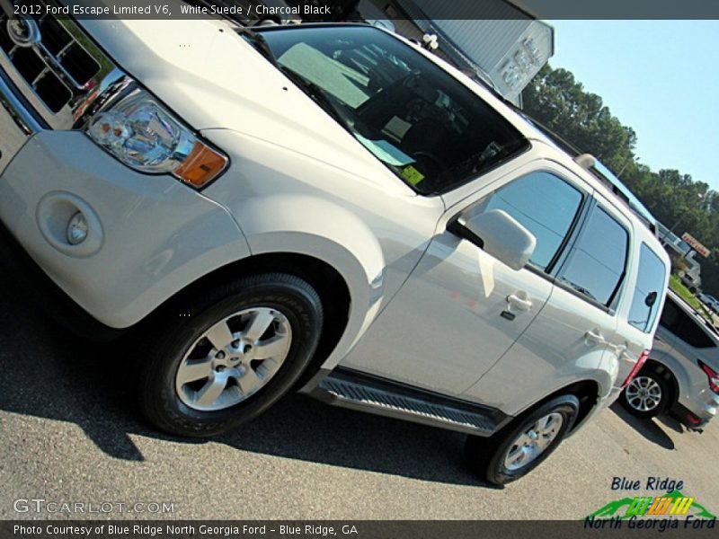 White Suede / Charcoal Black 2012 Ford Escape Limited V6