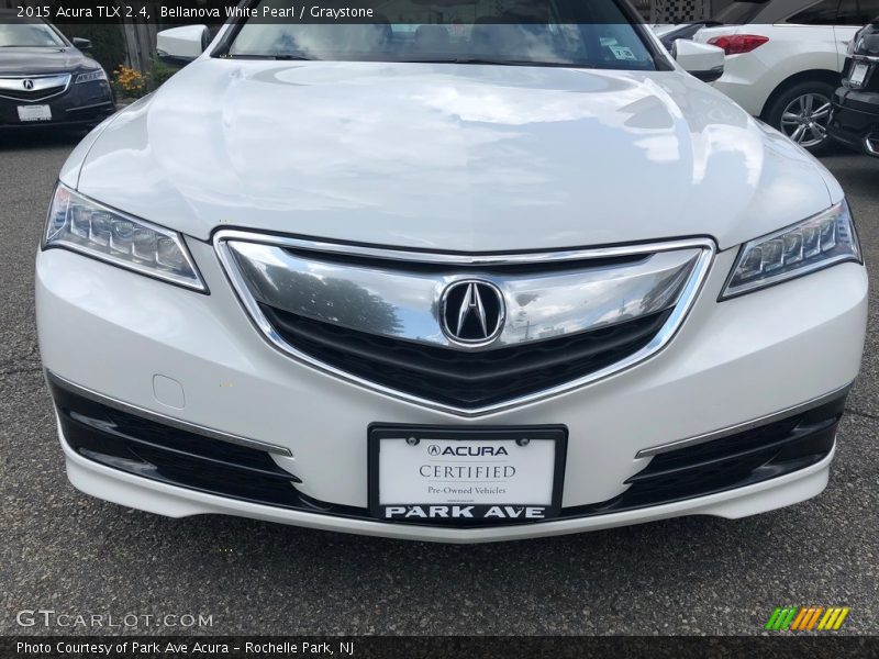 Bellanova White Pearl / Graystone 2015 Acura TLX 2.4