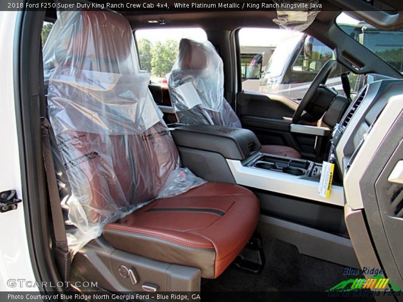 White Platinum Metallic / King Ranch Kingsville Java 2018 Ford F250 Super Duty King Ranch Crew Cab 4x4