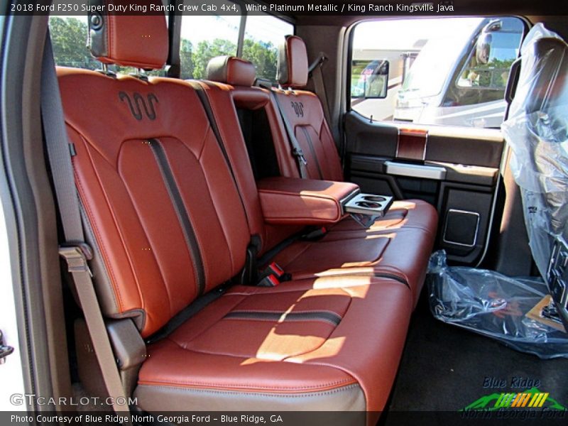 White Platinum Metallic / King Ranch Kingsville Java 2018 Ford F250 Super Duty King Ranch Crew Cab 4x4