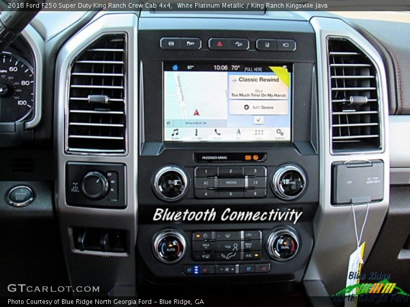 White Platinum Metallic / King Ranch Kingsville Java 2018 Ford F250 Super Duty King Ranch Crew Cab 4x4