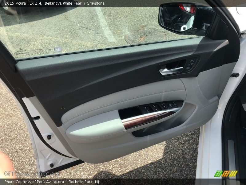 Bellanova White Pearl / Graystone 2015 Acura TLX 2.4