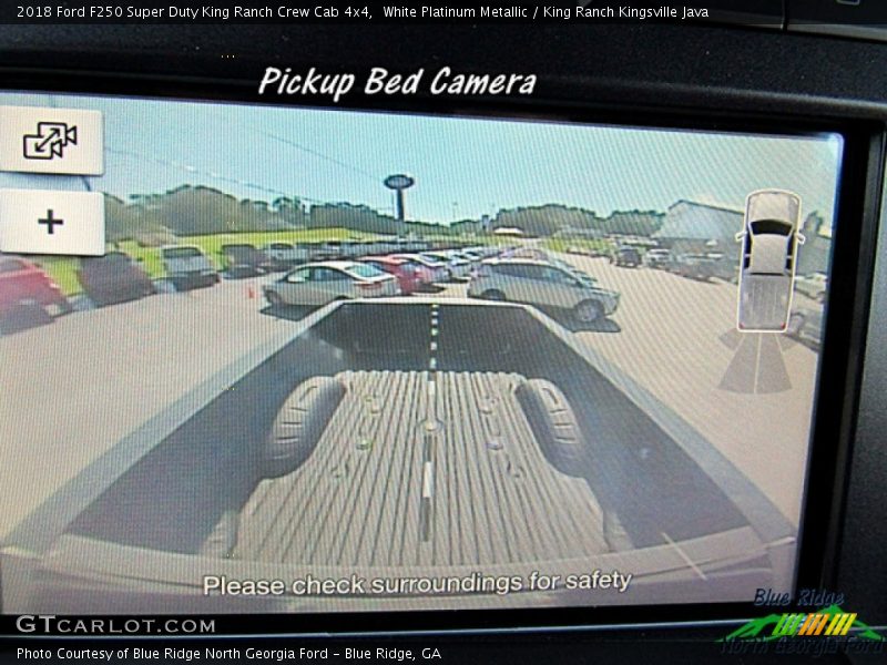 White Platinum Metallic / King Ranch Kingsville Java 2018 Ford F250 Super Duty King Ranch Crew Cab 4x4