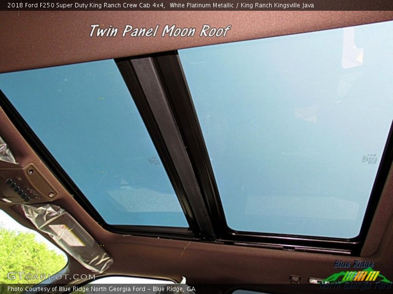 White Platinum Metallic / King Ranch Kingsville Java 2018 Ford F250 Super Duty King Ranch Crew Cab 4x4