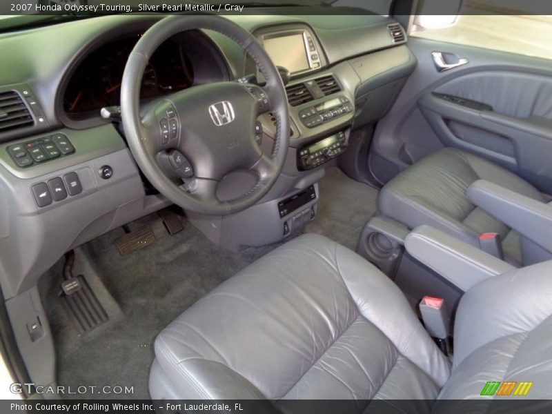 Silver Pearl Metallic / Gray 2007 Honda Odyssey Touring