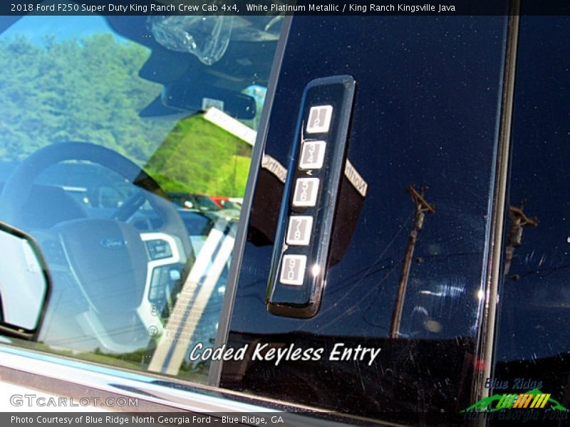 White Platinum Metallic / King Ranch Kingsville Java 2018 Ford F250 Super Duty King Ranch Crew Cab 4x4