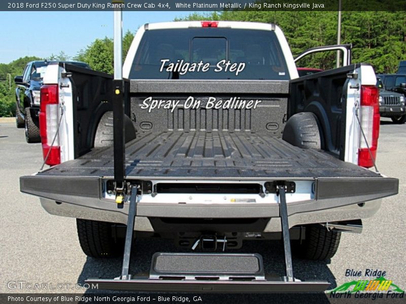 White Platinum Metallic / King Ranch Kingsville Java 2018 Ford F250 Super Duty King Ranch Crew Cab 4x4