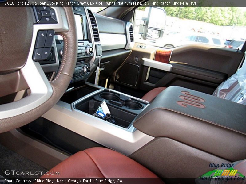 White Platinum Metallic / King Ranch Kingsville Java 2018 Ford F250 Super Duty King Ranch Crew Cab 4x4