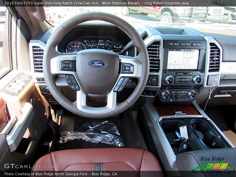 White Platinum Metallic / King Ranch Kingsville Java 2018 Ford F250 Super Duty King Ranch Crew Cab 4x4