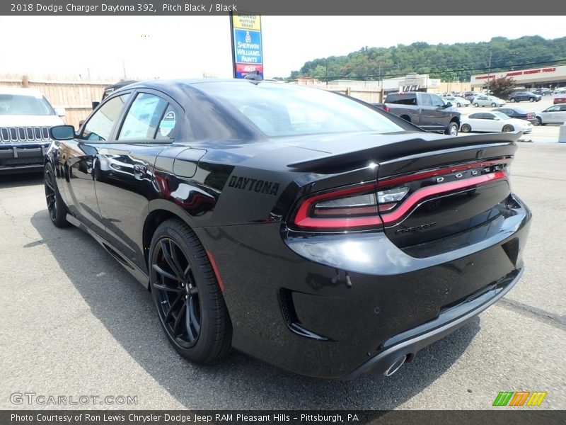 Pitch Black / Black 2018 Dodge Charger Daytona 392