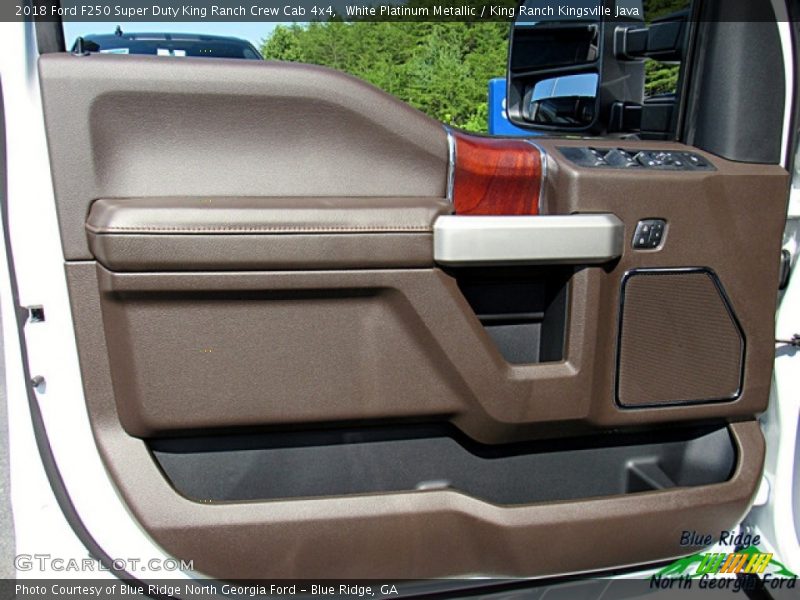 White Platinum Metallic / King Ranch Kingsville Java 2018 Ford F250 Super Duty King Ranch Crew Cab 4x4