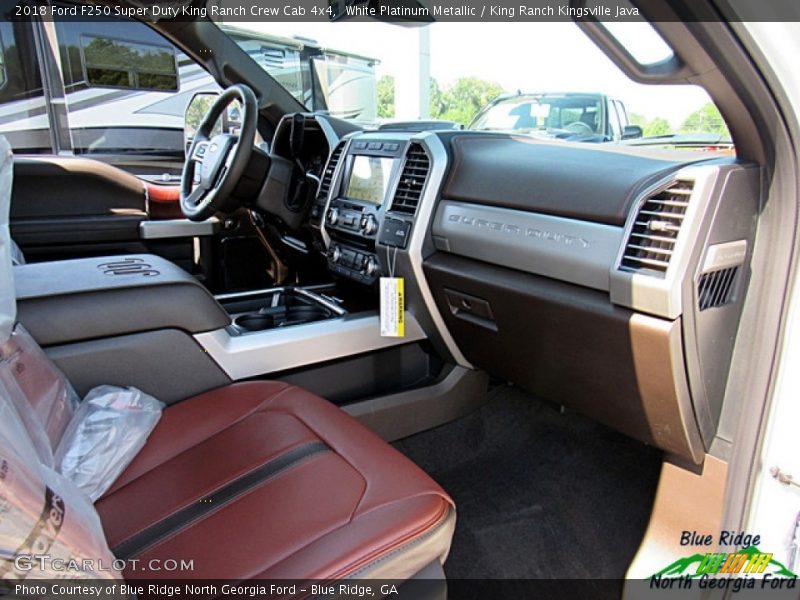 White Platinum Metallic / King Ranch Kingsville Java 2018 Ford F250 Super Duty King Ranch Crew Cab 4x4