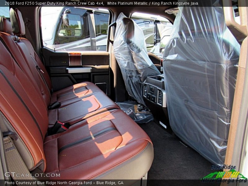 White Platinum Metallic / King Ranch Kingsville Java 2018 Ford F250 Super Duty King Ranch Crew Cab 4x4