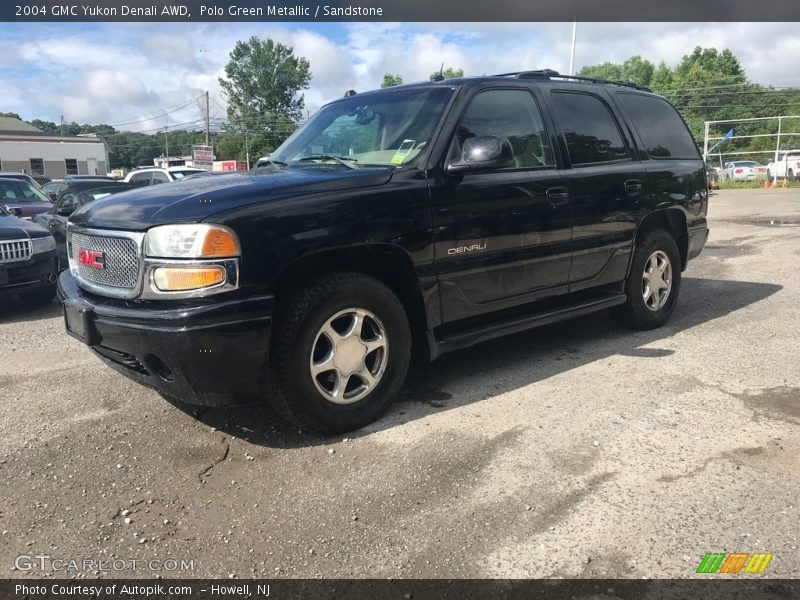 Polo Green Metallic / Sandstone 2004 GMC Yukon Denali AWD