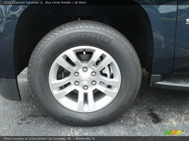 Blue Velvet Metallic / Jet Black 2018 Chevrolet Suburban LS