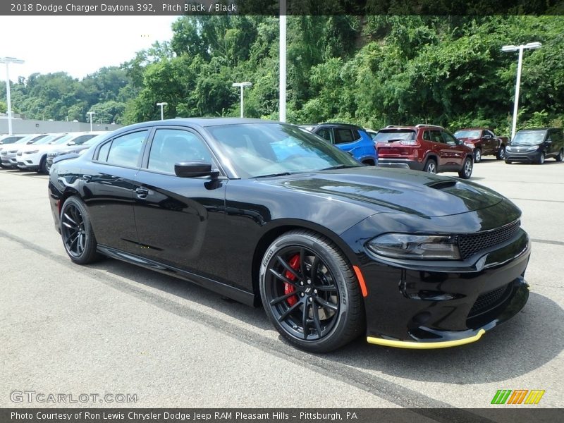 Pitch Black / Black 2018 Dodge Charger Daytona 392