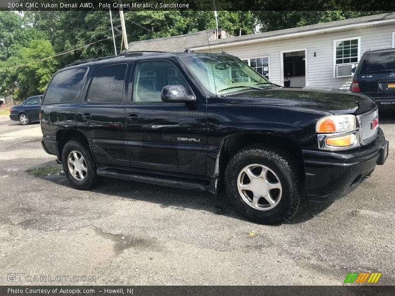 Polo Green Metallic / Sandstone 2004 GMC Yukon Denali AWD