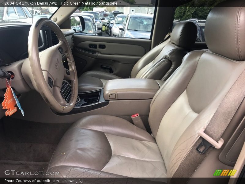 Polo Green Metallic / Sandstone 2004 GMC Yukon Denali AWD