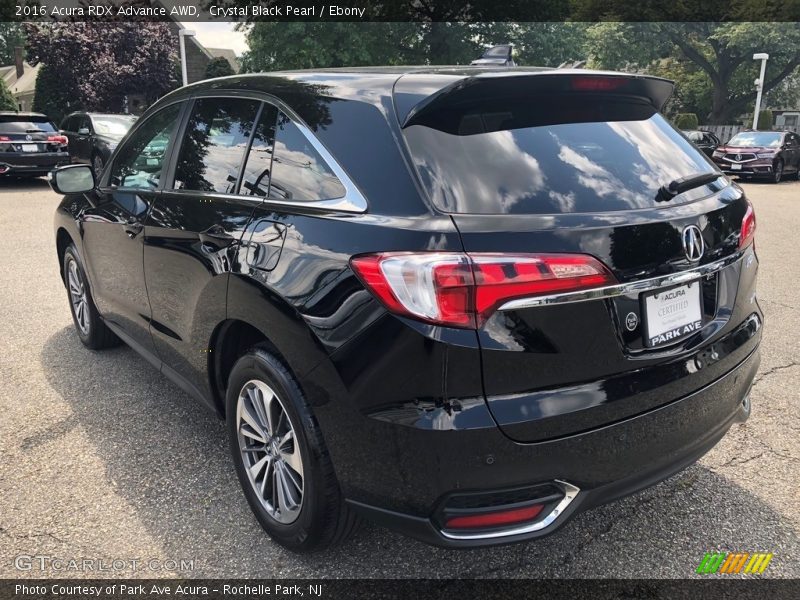 Crystal Black Pearl / Ebony 2016 Acura RDX Advance AWD