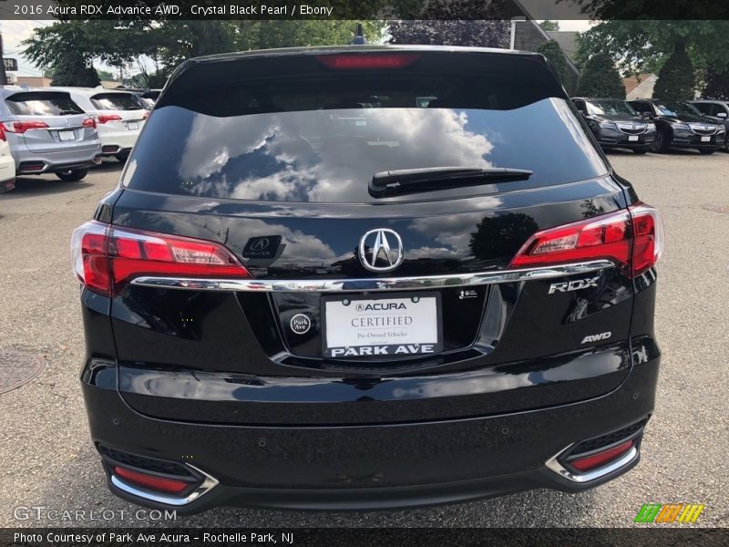 Crystal Black Pearl / Ebony 2016 Acura RDX Advance AWD