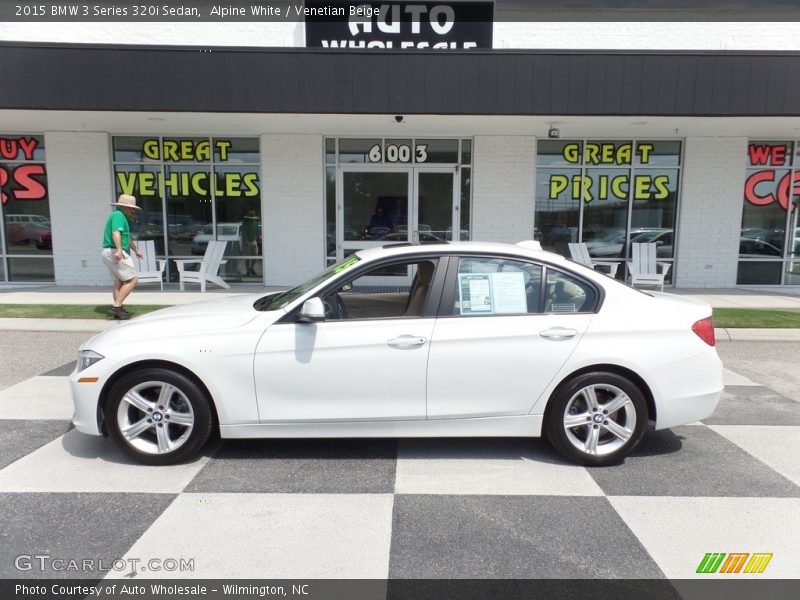 Alpine White / Venetian Beige 2015 BMW 3 Series 320i Sedan