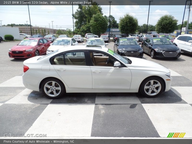 Alpine White / Venetian Beige 2015 BMW 3 Series 320i Sedan