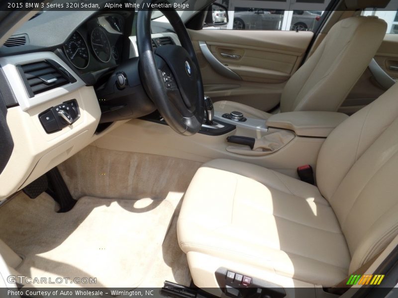 Alpine White / Venetian Beige 2015 BMW 3 Series 320i Sedan