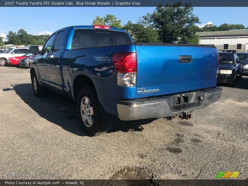 Blue Streak Metallic / Graphite Gray 2007 Toyota Tundra SR5 Double Cab