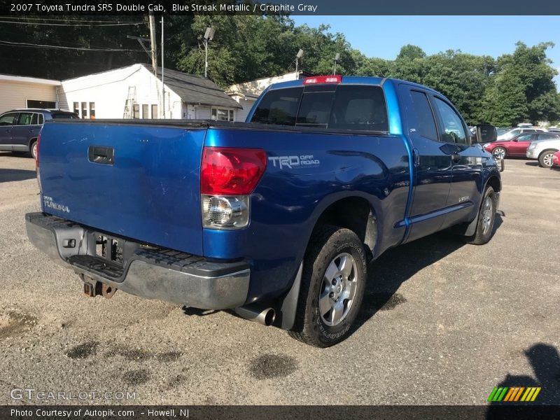 Blue Streak Metallic / Graphite Gray 2007 Toyota Tundra SR5 Double Cab