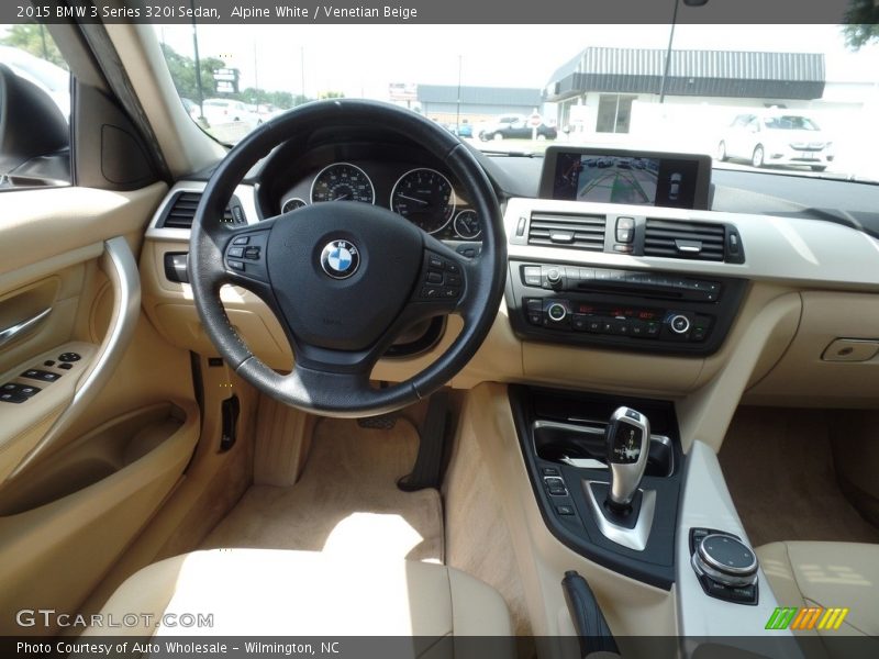 Alpine White / Venetian Beige 2015 BMW 3 Series 320i Sedan