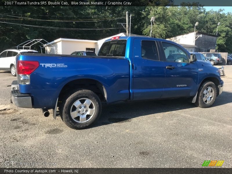 Blue Streak Metallic / Graphite Gray 2007 Toyota Tundra SR5 Double Cab